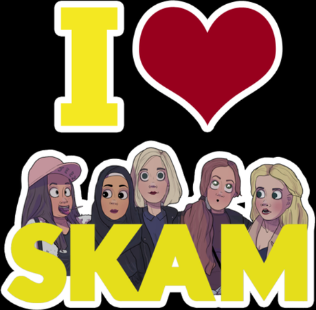 Nadruk I love Skam - Przód