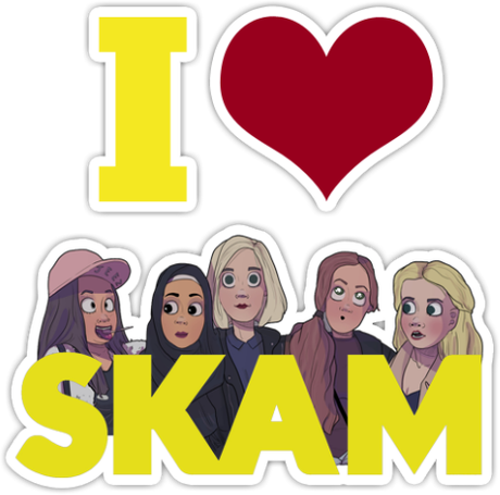 Nadruk I love Skam - Przód