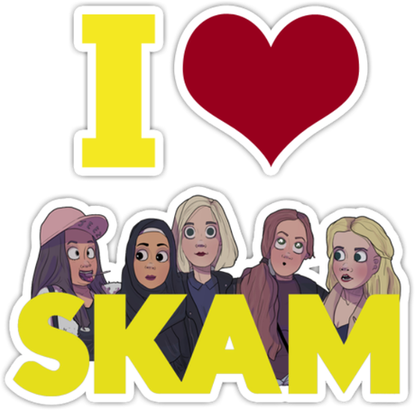 Nadruk I love Skam - Przód